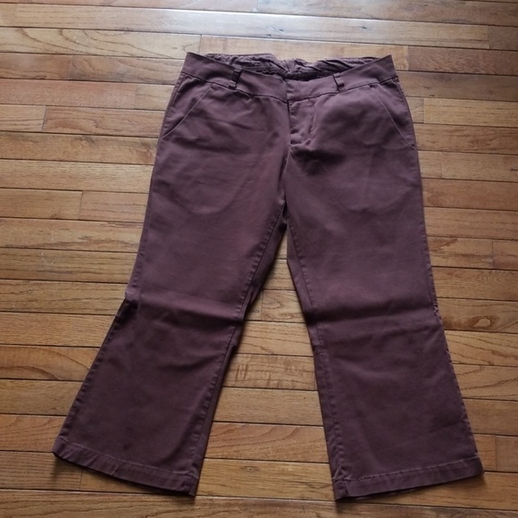 Boutique brown capri pants size 8 - Picture 1 of 1